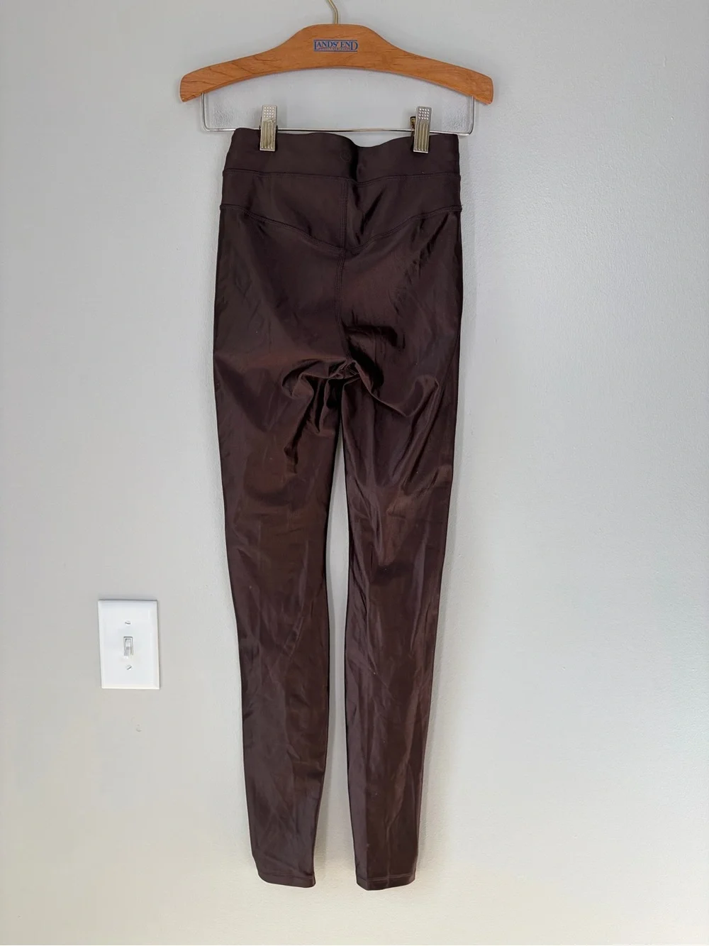 Lululemon Espresso Satin Shine High-Rise Tights Leggings Athleisure Workout